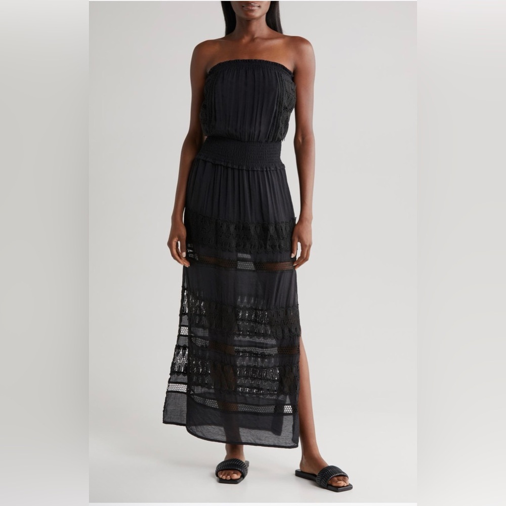 Elan Lace Strapless cover-up, size Small, $78